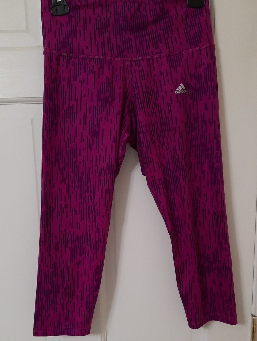 adidas Girls' Magenta Patterned Leggings